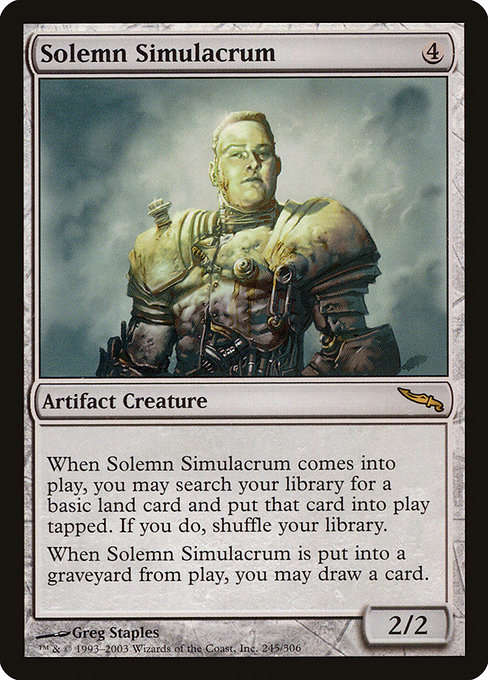 Solemn Simulacrum, art by Greg Staples