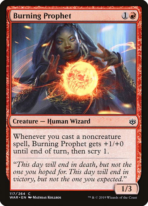 Burning Prophet, art by Mathias Kollros