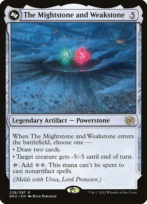 The Mightstone and Weakstone, art by Ryan Pancoast