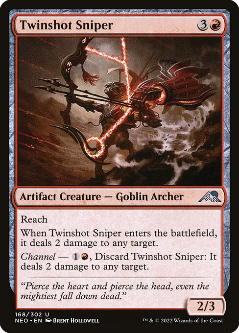 Twinshot Sniper, art by Brent Hollowell