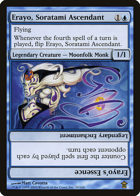 Erayo, Soratami Ascendant // Erayo's Essence, art by Matt Cavotta