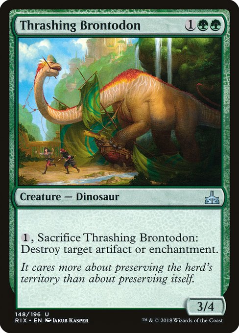 Thrashing Brontodon, art by Jakub Kasper
