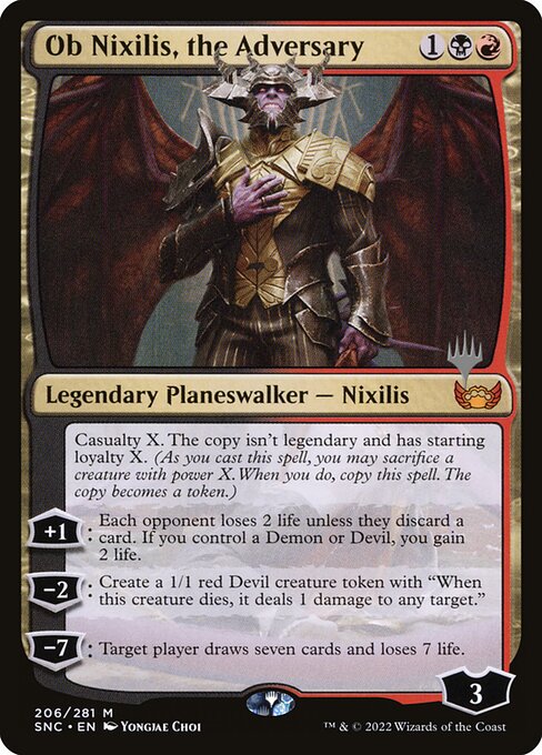 Ob Nixilis, the Adversary, art by Yongjae Choi