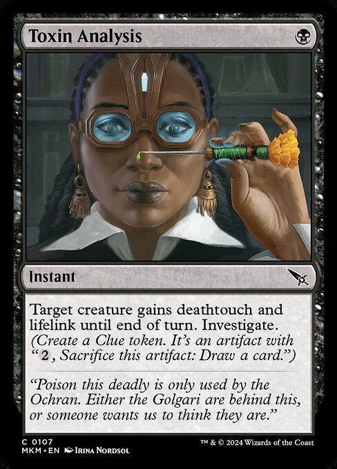 Toxin Analysis, art by Irina Nordsol