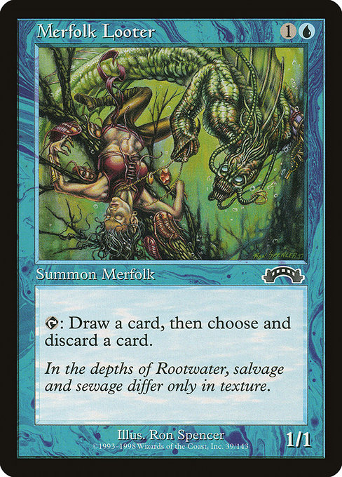 Merfolk Looter, art by Ron Spencer