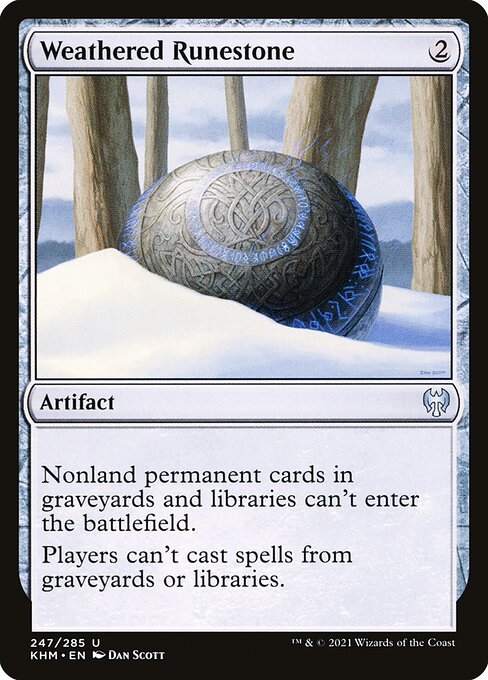 Weathered Runestone, art by Dan Murayama Scott