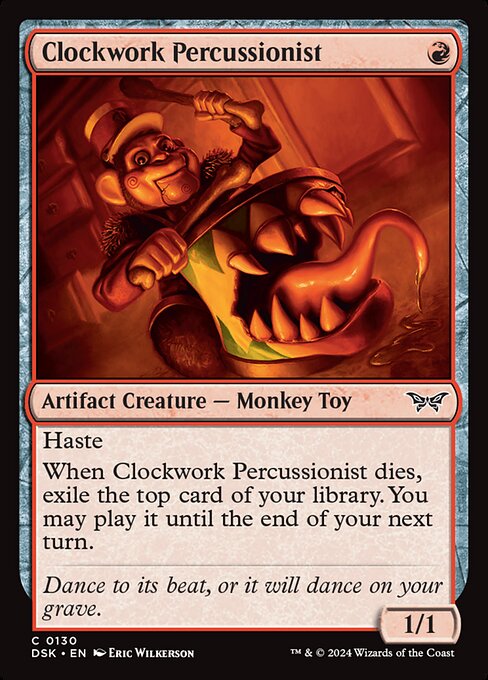 Clockwork Percussionist, art by Eric Wilkerson
