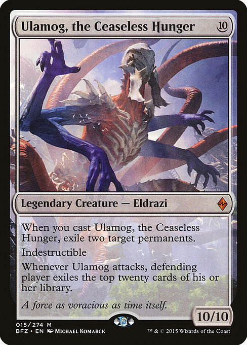 Ulamog, the Ceaseless Hunger, art by Michael Komarck
