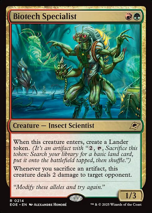 Biotech Specialist, art by Alexandre Honoré