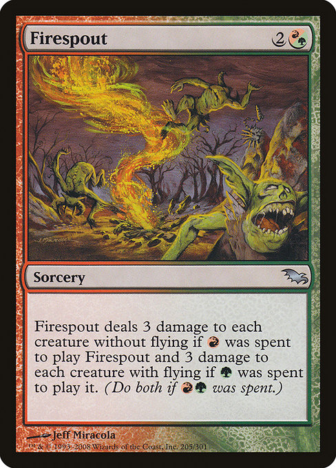 Firespout, art by Jeff Miracola