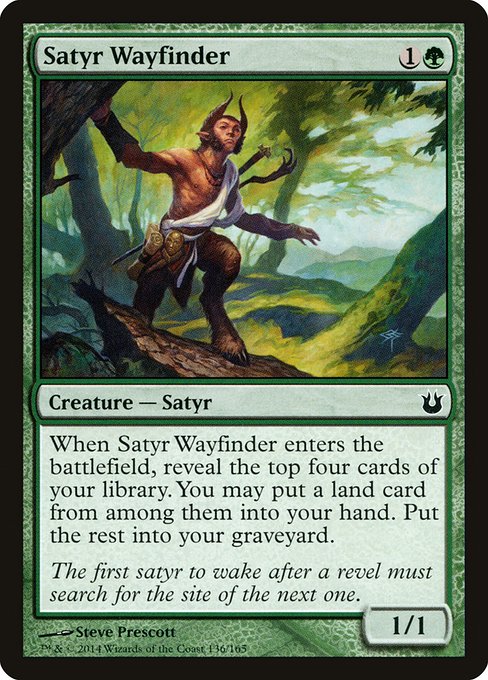 Satyr Wayfinder, art by Steve Prescott