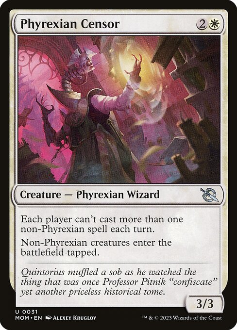 Phyrexian Censor, art by Alexey Kruglov