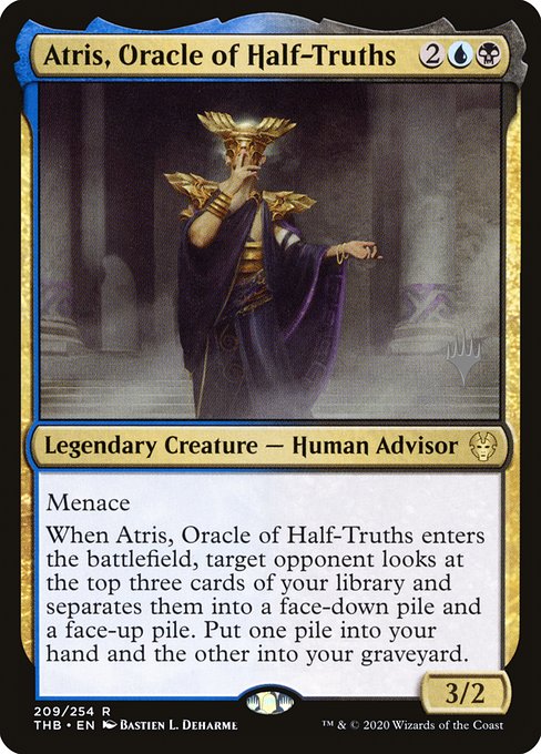 Atris, Oracle of Half-Truths, art by Bastien L. Deharme