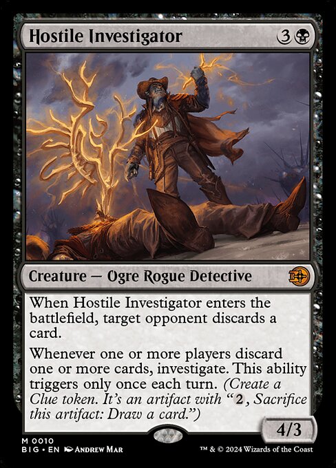 Hostile Investigator, art by Andrew Mar