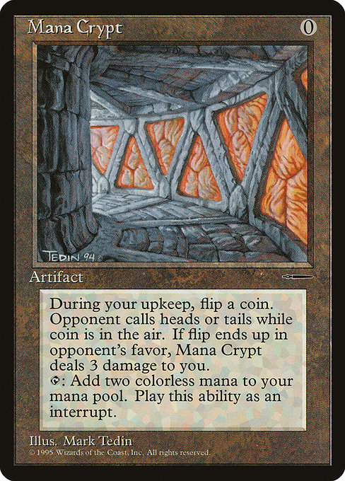 Mana Crypt, art by Mark Tedin