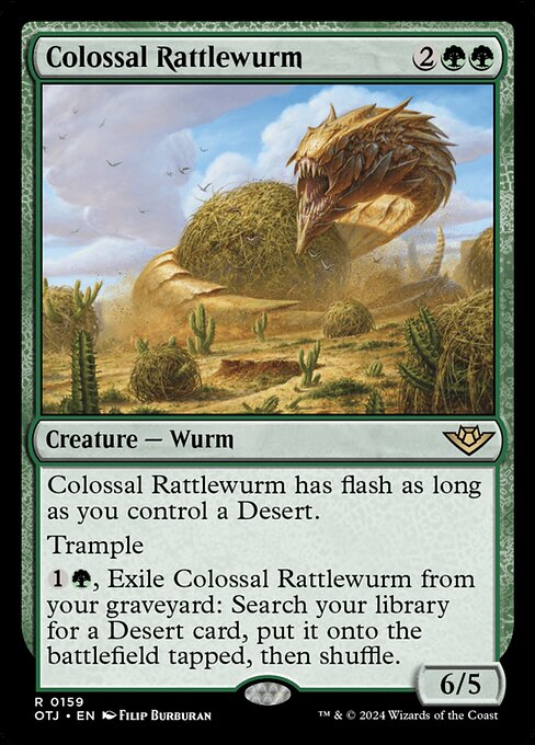 Colossal Rattlewurm, art by Filip Burburan