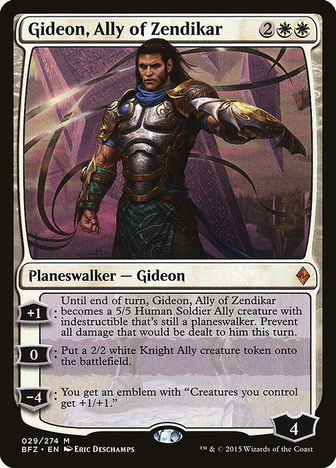 Gideon, Ally of Zendikar, art by Eric Deschamps