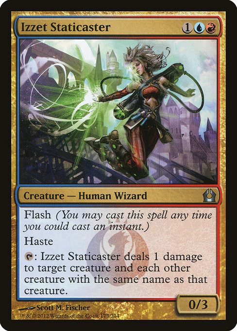 Izzet Staticaster, art by Scott M. Fischer