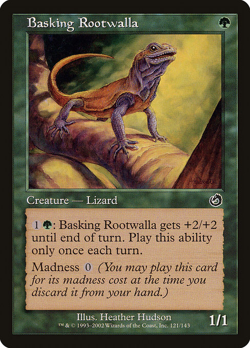 Basking Rootwalla, art by Heather Hudson