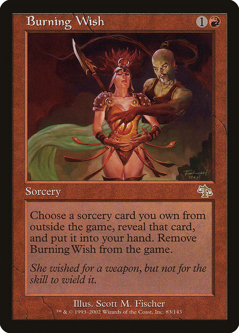 Burning Wish, art by Scott M. Fischer
