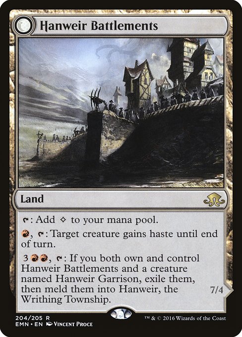 Hanweir Battlements, art by Vincent Proce