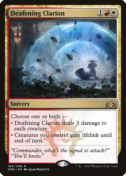 Deafening Clarion, art by Adam Paquette