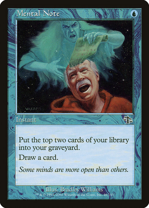 Mental Note, art by Bradley Williams