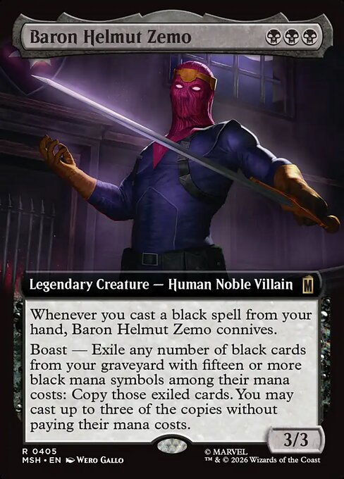 Baron Helmut Zemo, art by Wero Gallo