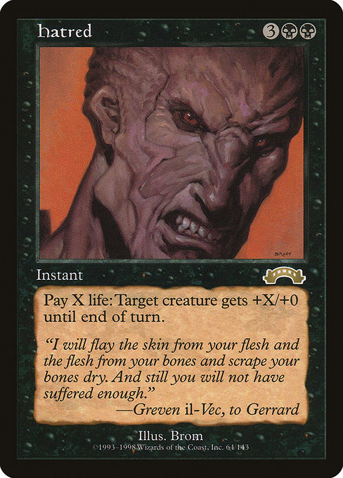 Hatred, art by Brom