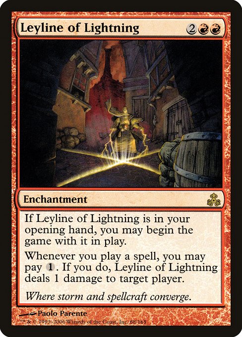Leyline of Lightning, art by Paolo Parente