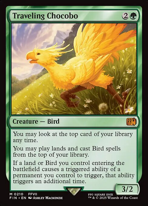Traveling Chocobo, art by Ashley Mackenzie