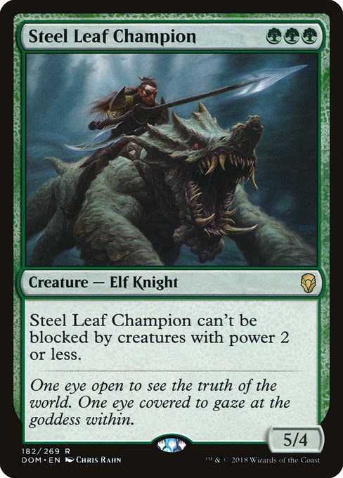 Steel Leaf Champion, art by Chris Rahn