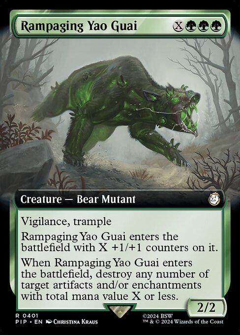Rampaging Yao Guai, art by Christina Kraus