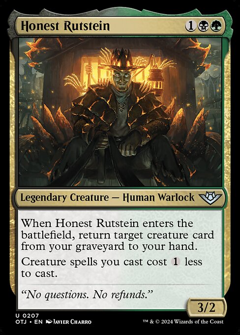 Honest Rutstein, art by Javier Charro