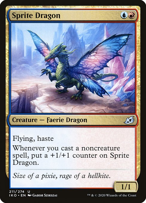 Sprite Dragon, art by Gabor Szikszai