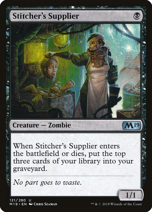Stitcher's Supplier, art by Chris Seaman