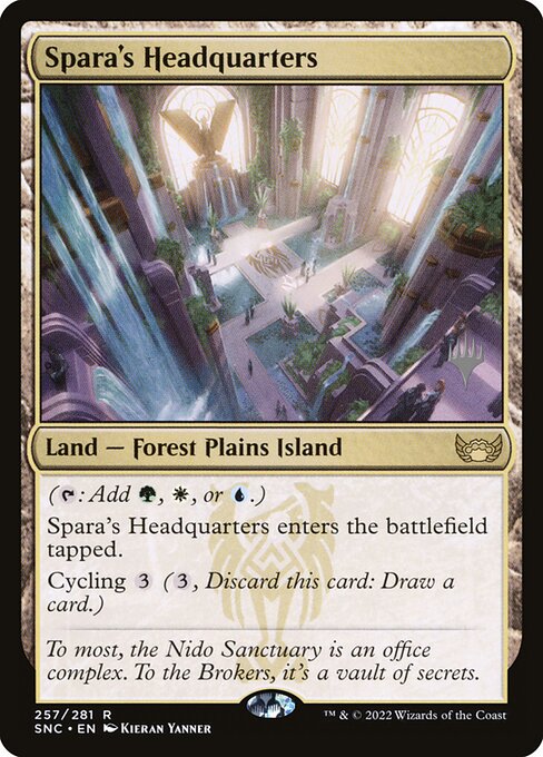 Spara's Headquarters, art by Kieran Yanner