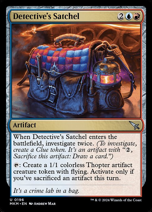 Detective's Satchel, art by Andrew Mar