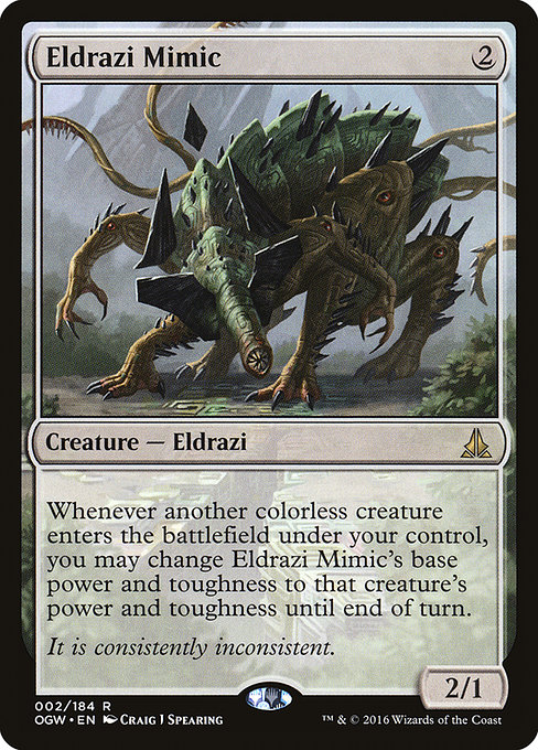 Eldrazi Mimic, art by Craig J Spearing