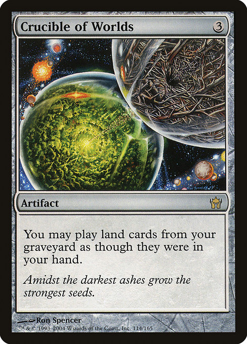 Crucible of Worlds, art by Ron Spencer