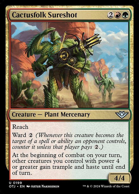 Cactusfolk Sureshot, art by Artur Nakhodkin