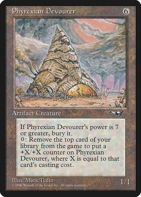 Phyrexian Devourer, art by Mark Tedin