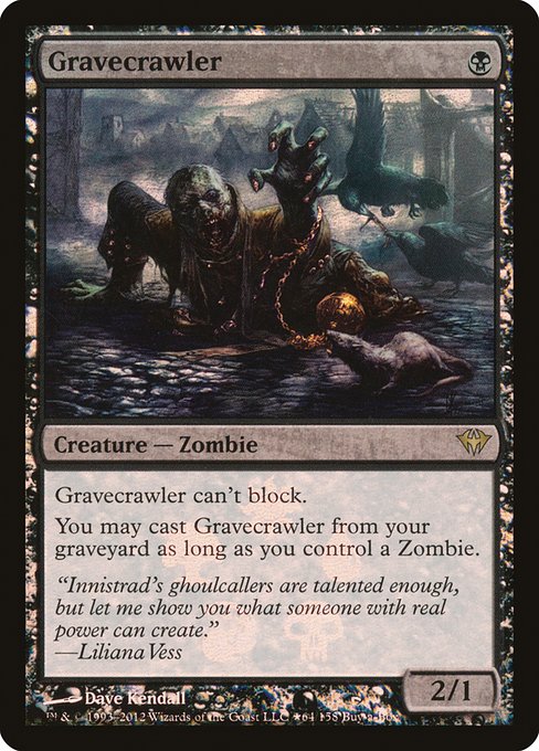 Gravecrawler, art by Dave Kendall