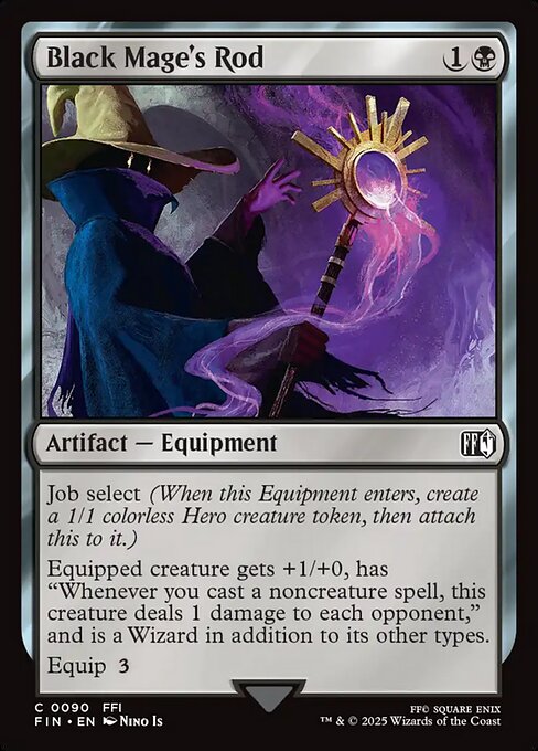 Black Mage's Rod, art by Nino Is