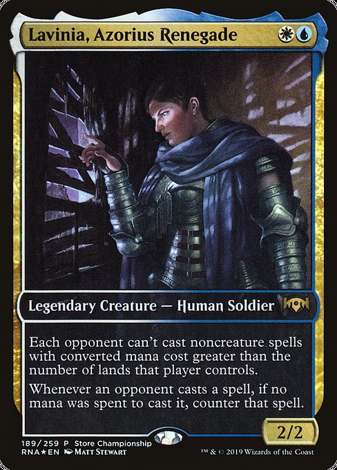 Lavinia, Azorius Renegade, art by Matt Stewart