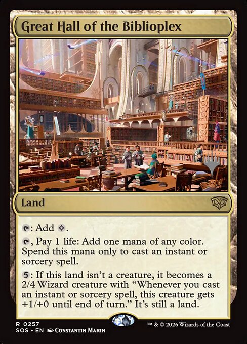 Great Hall of the Biblioplex, art by Constantin Marin