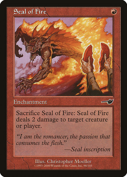 Seal of Fire, art by Christopher Moeller