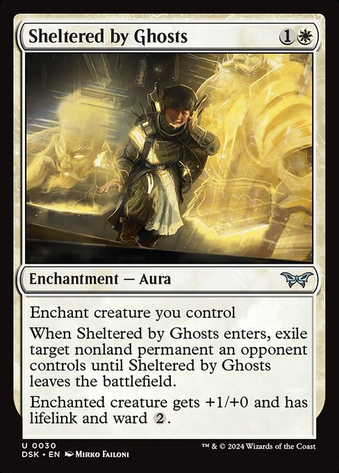 Sheltered by Ghosts, art by Mirko Failoni