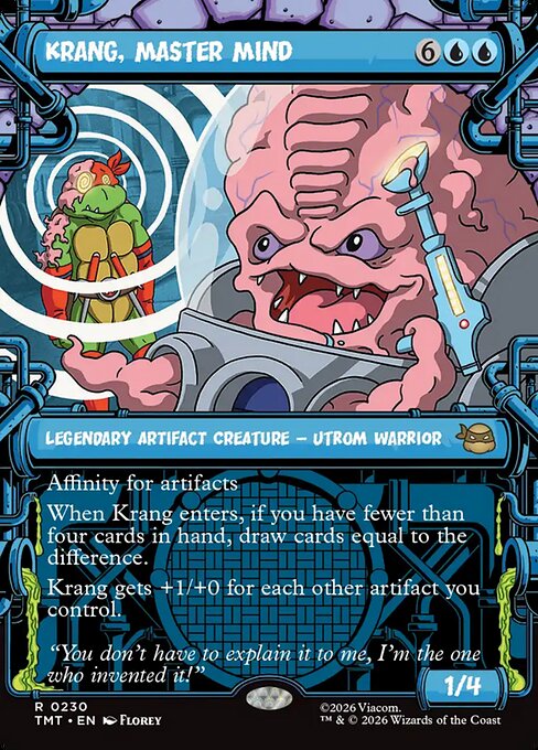 Krang, Master Mind, art by Florey