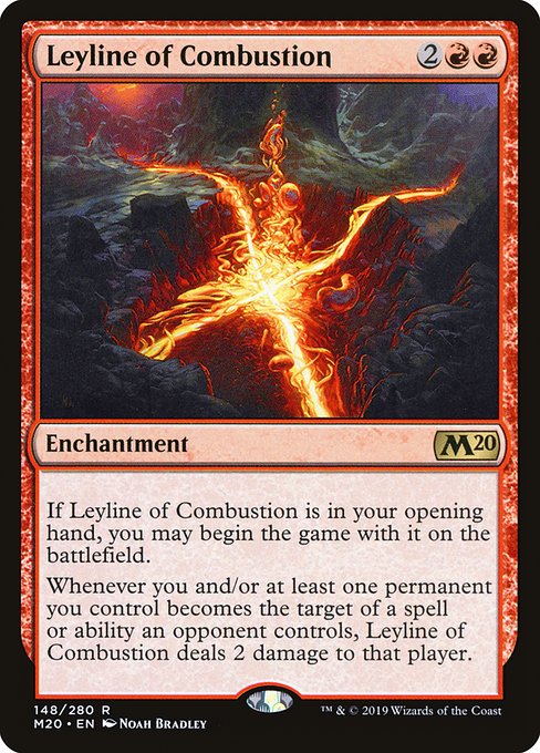 Leyline of Combustion, art by Noah Bradley